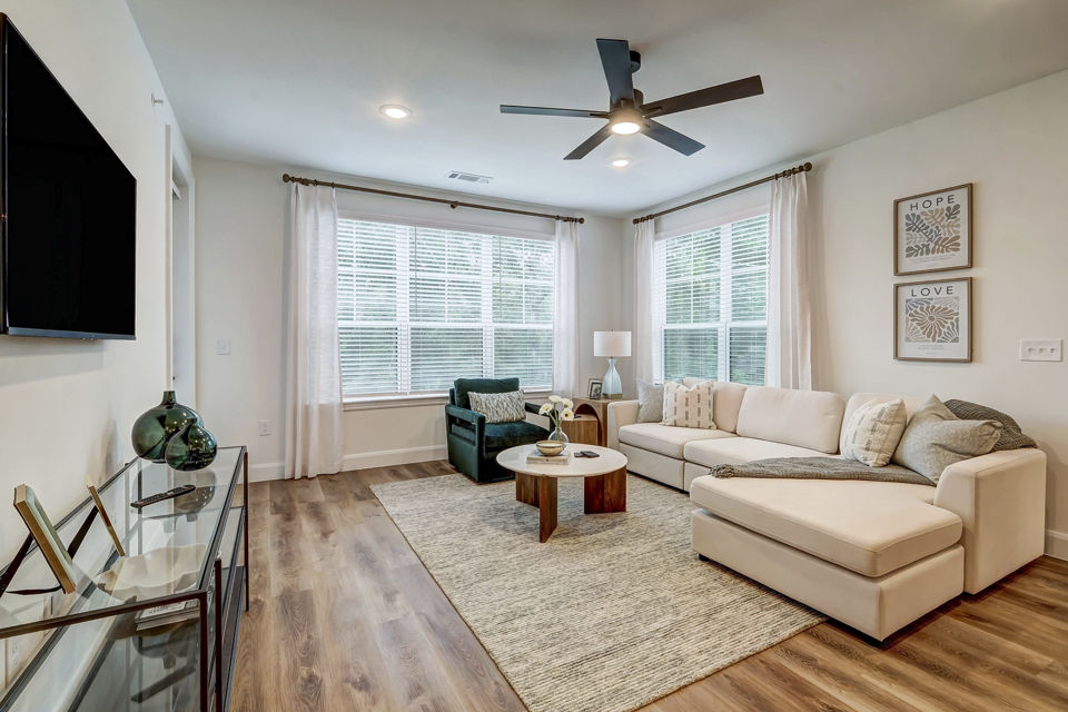 living room at Asher Towne Lake Apartments