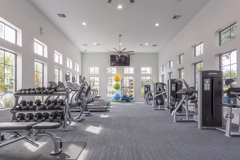 fitness center at Estates at Bee Cave Apartments