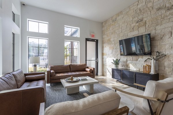 living room at Estates at Bee Cave Apartments