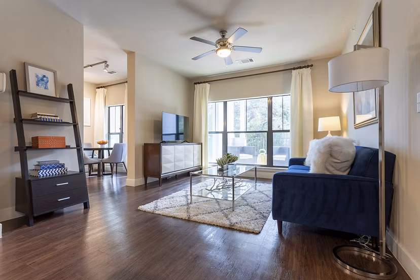 living room at Estates at Bee Cave Apartments