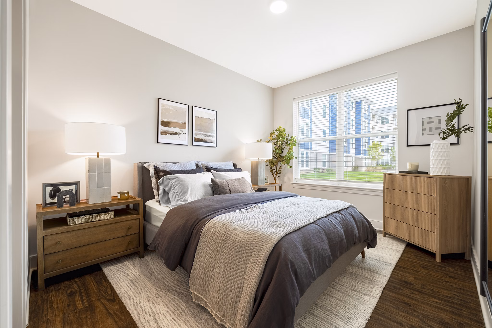 bedroom at The Ironwood Apartments