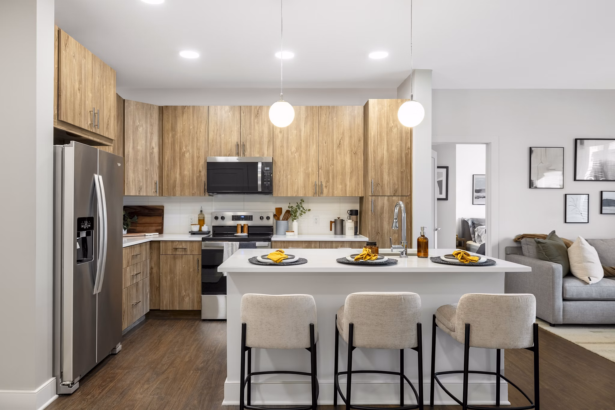 kitchen at The Ironwood Apartments