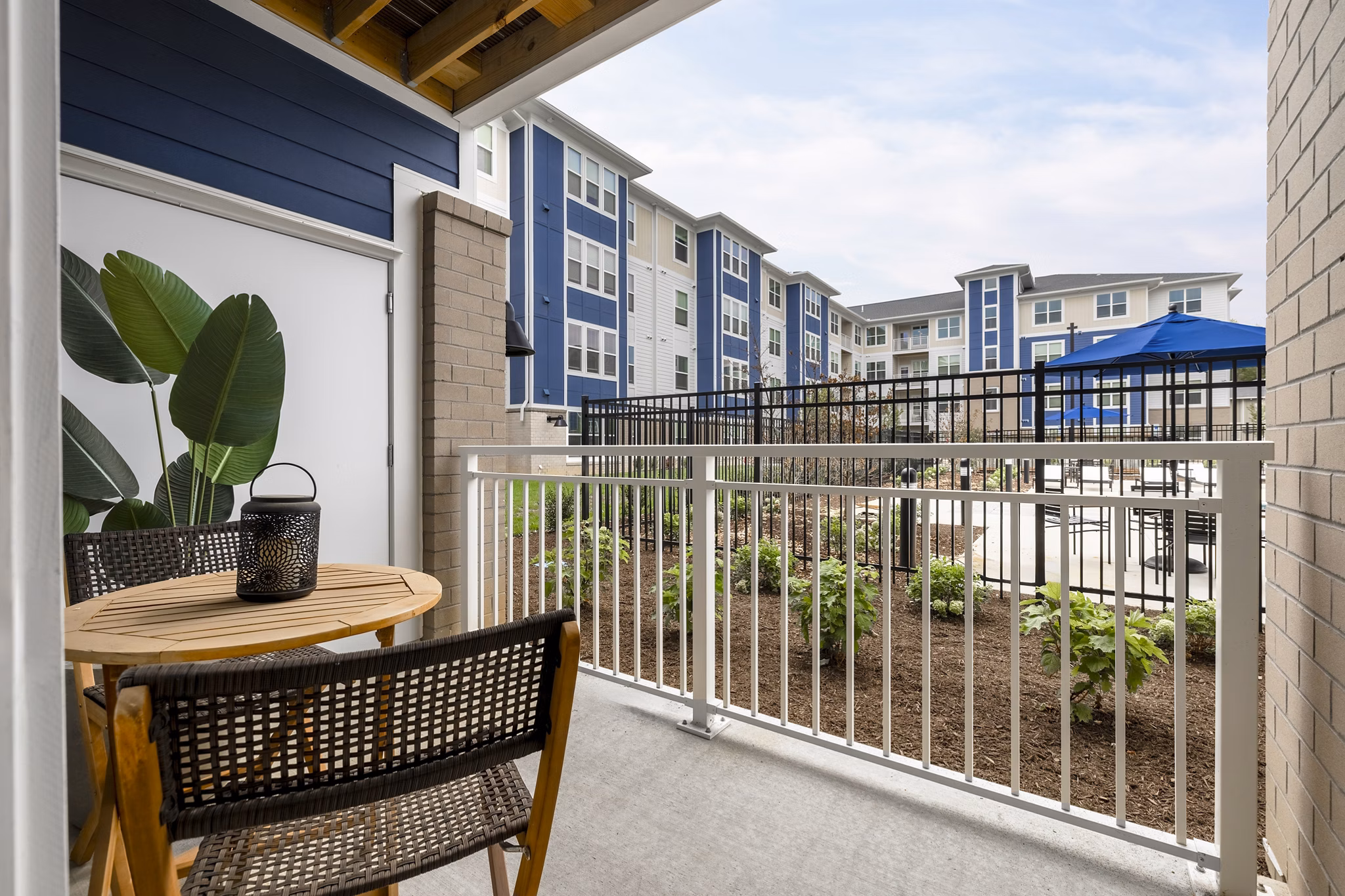 balcony at The Ironwood Apartments