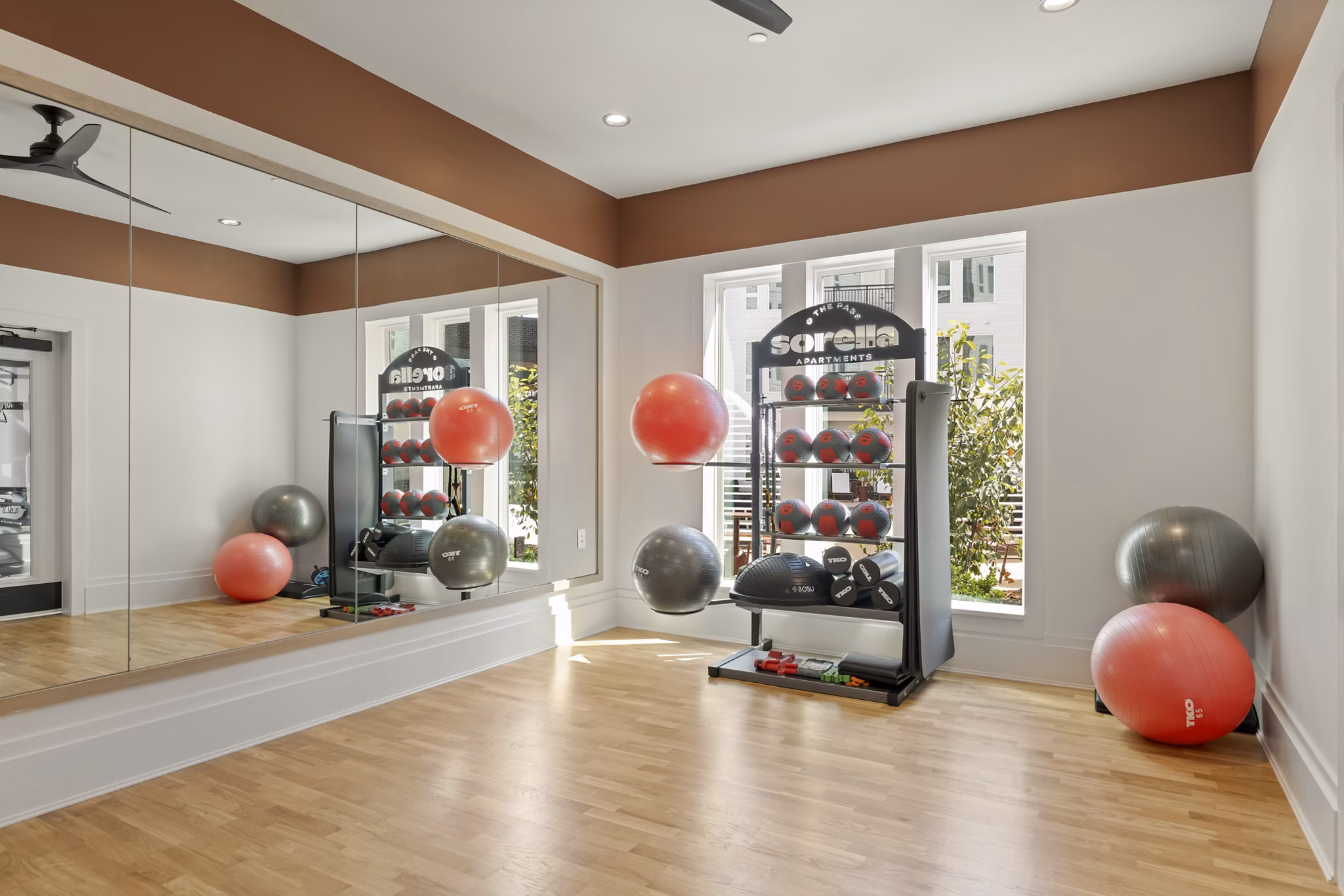 fitness center at Sorella Apartments