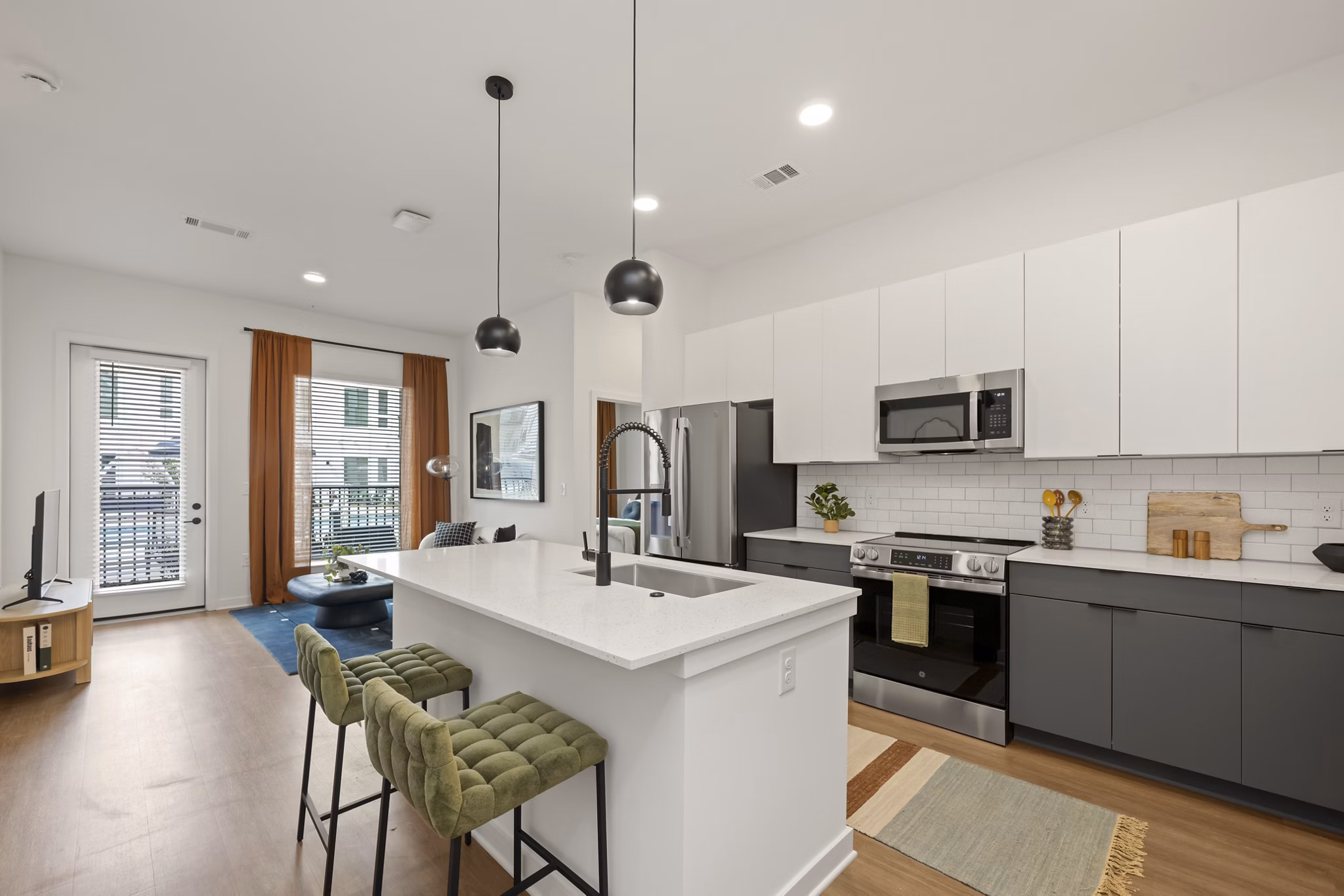 kitchen at Sorella Apartments