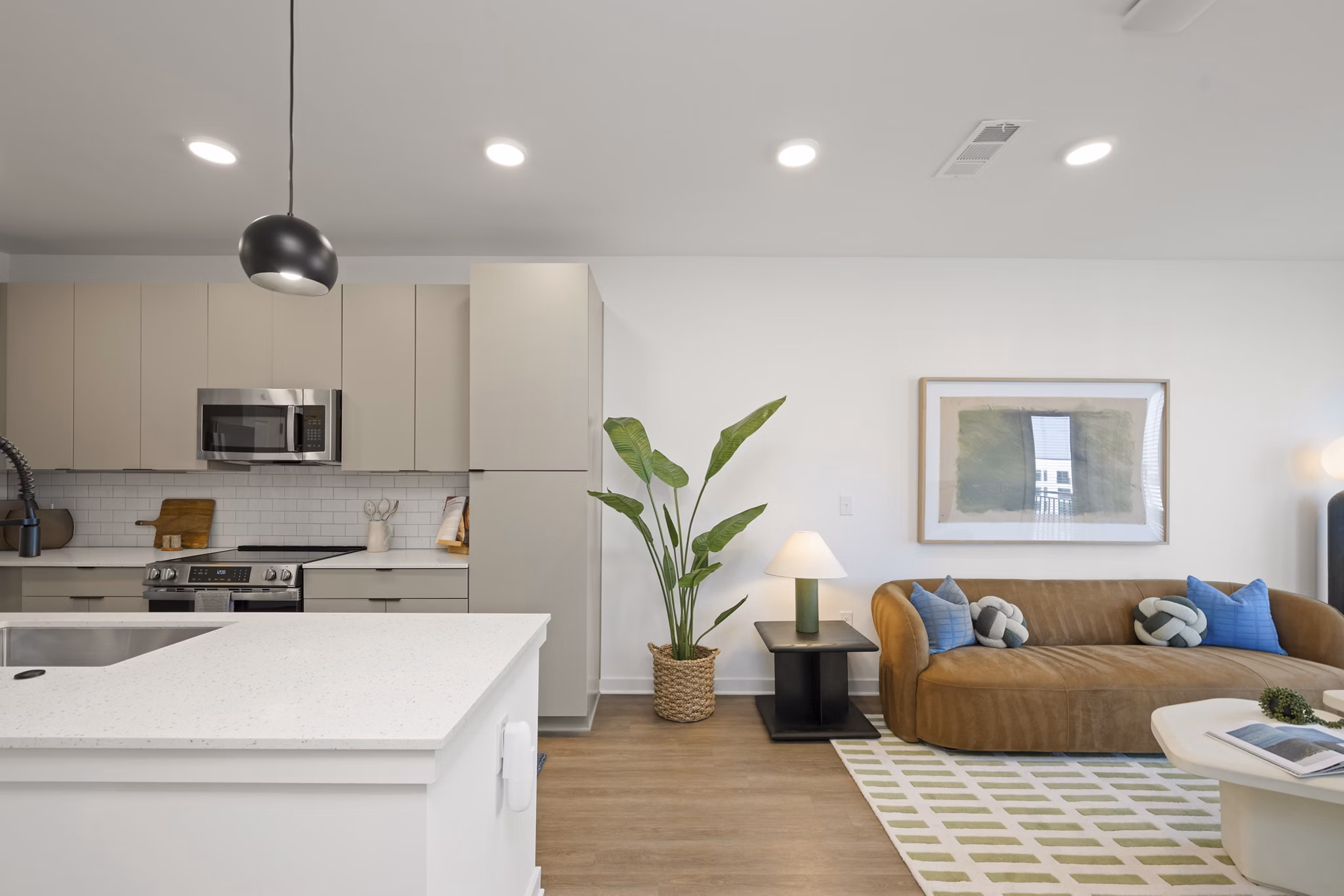 kitchen at Sorella Apartments