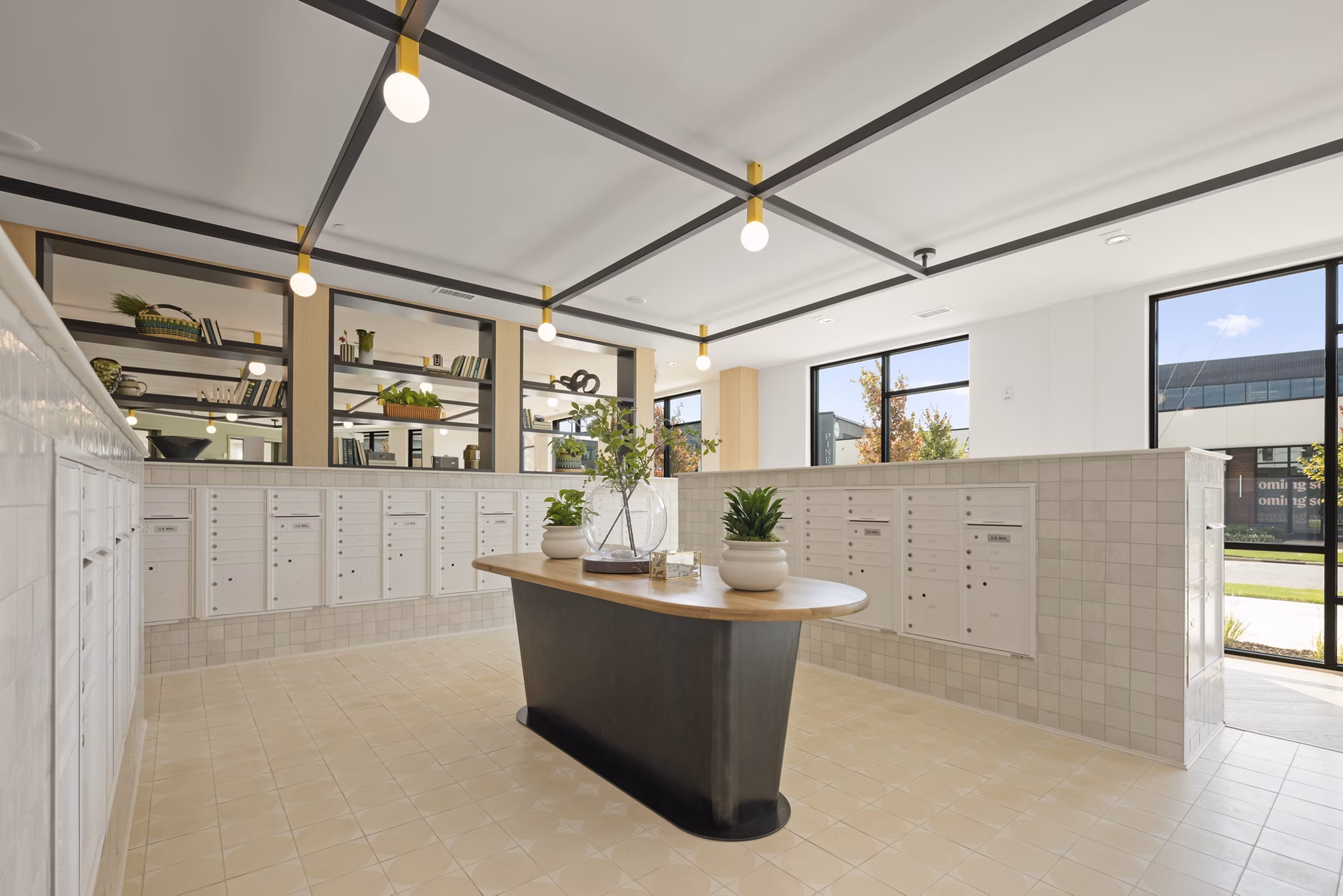 mail room at Sorella Apartments