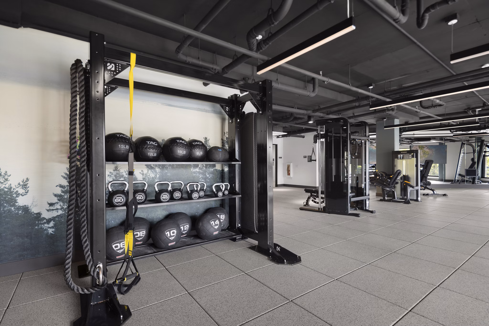 fitness center at Prose Southcenter Apartments