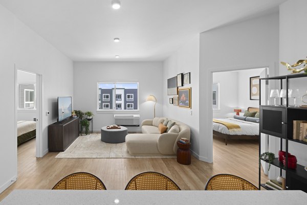 living room at Prose Southcenter Apartments