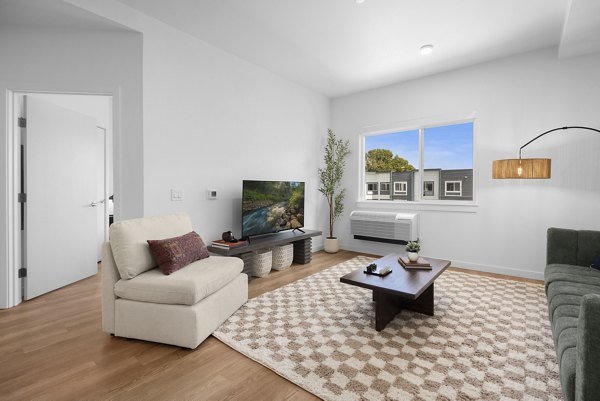 living room at Prose Southcenter Apartments