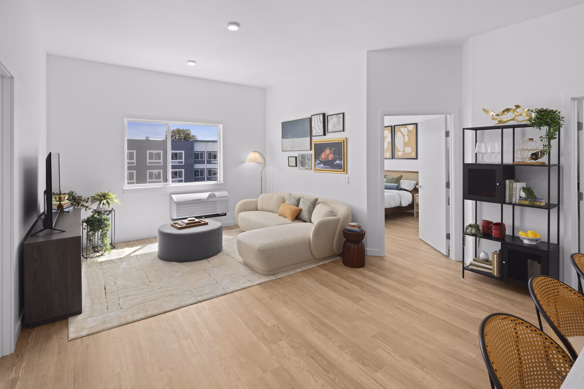 living room at Prose Southcenter Apartments