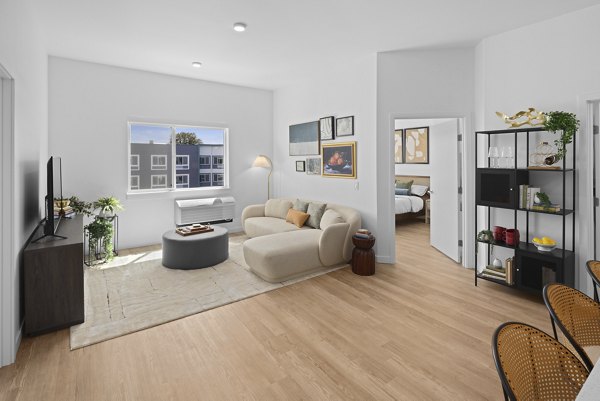 living room at Prose Southcenter Apartments