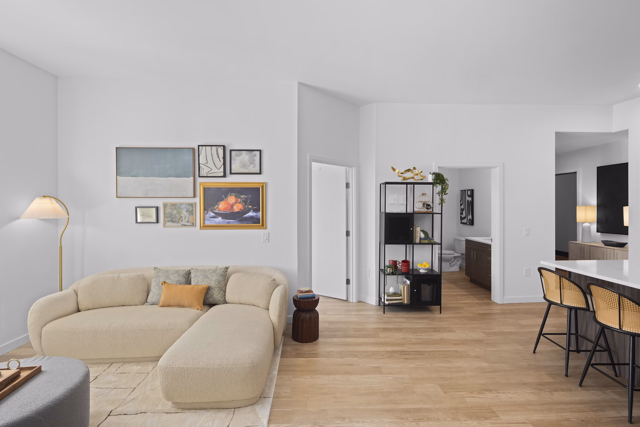 living room at Prose Southcenter Apartments