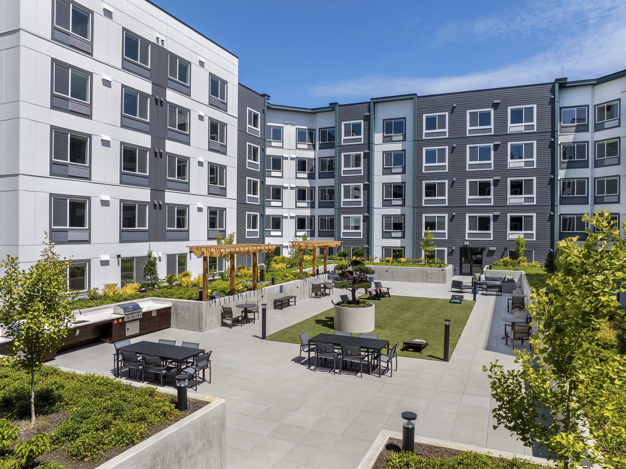 grill area at Prose Southcenter Apartments
