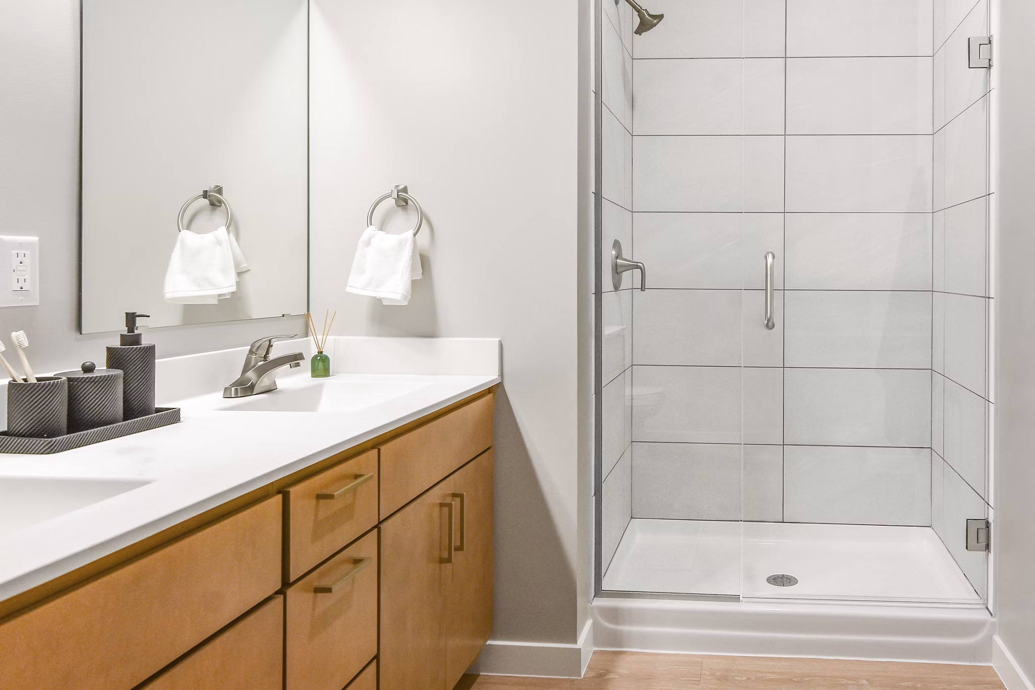 bathroom at The Aurilla Apartments