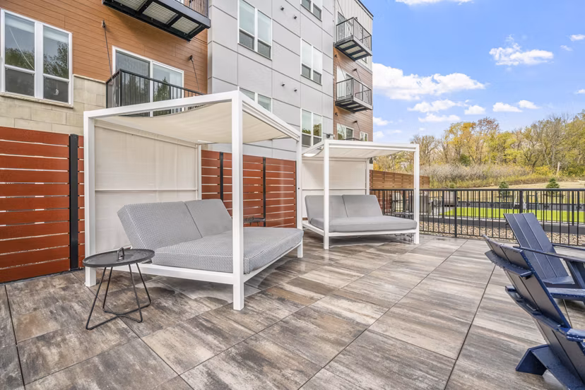 patio at The Aurilla Apartments