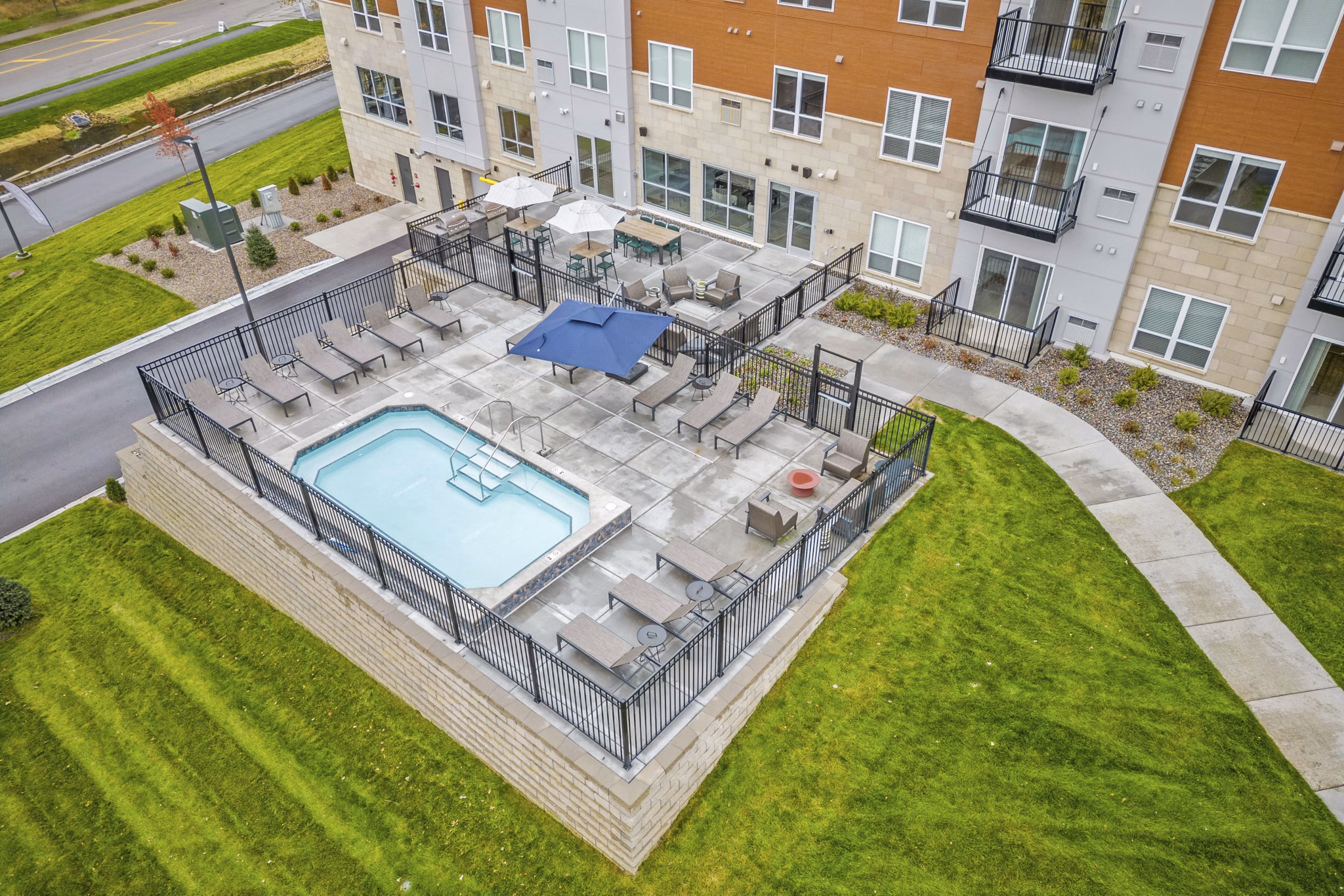 pool at The Aurilla Apartments