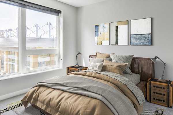 bedroom at The Bohen Apartments