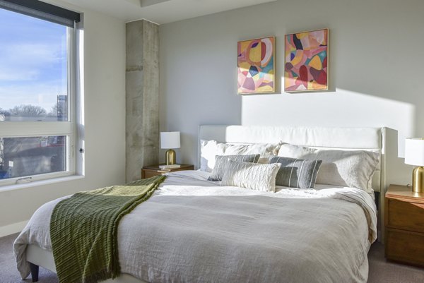 bedroom at The Bohen Apartments