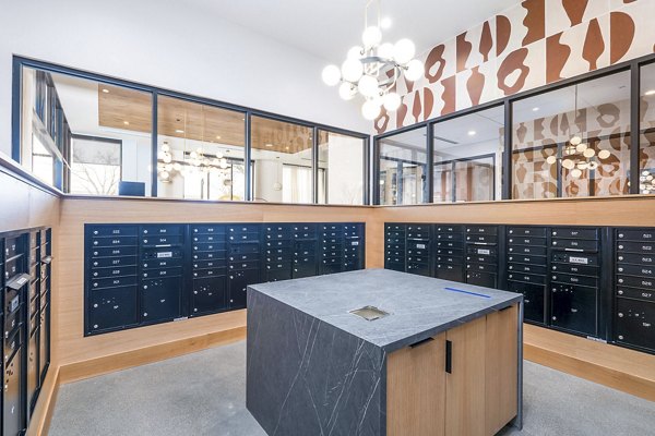 mail room at The Bohen Apartments
