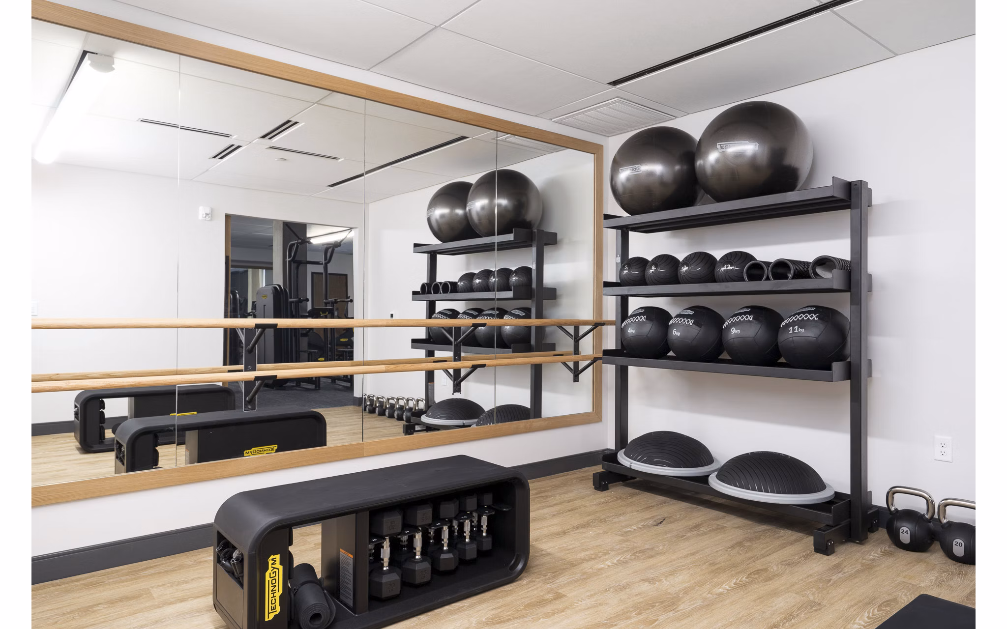 fitness center at The Bohen Apartments
