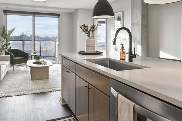 kitchen at The Bohen Apartments
