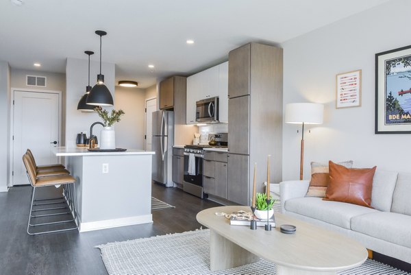living room at The Bohen Apartments
