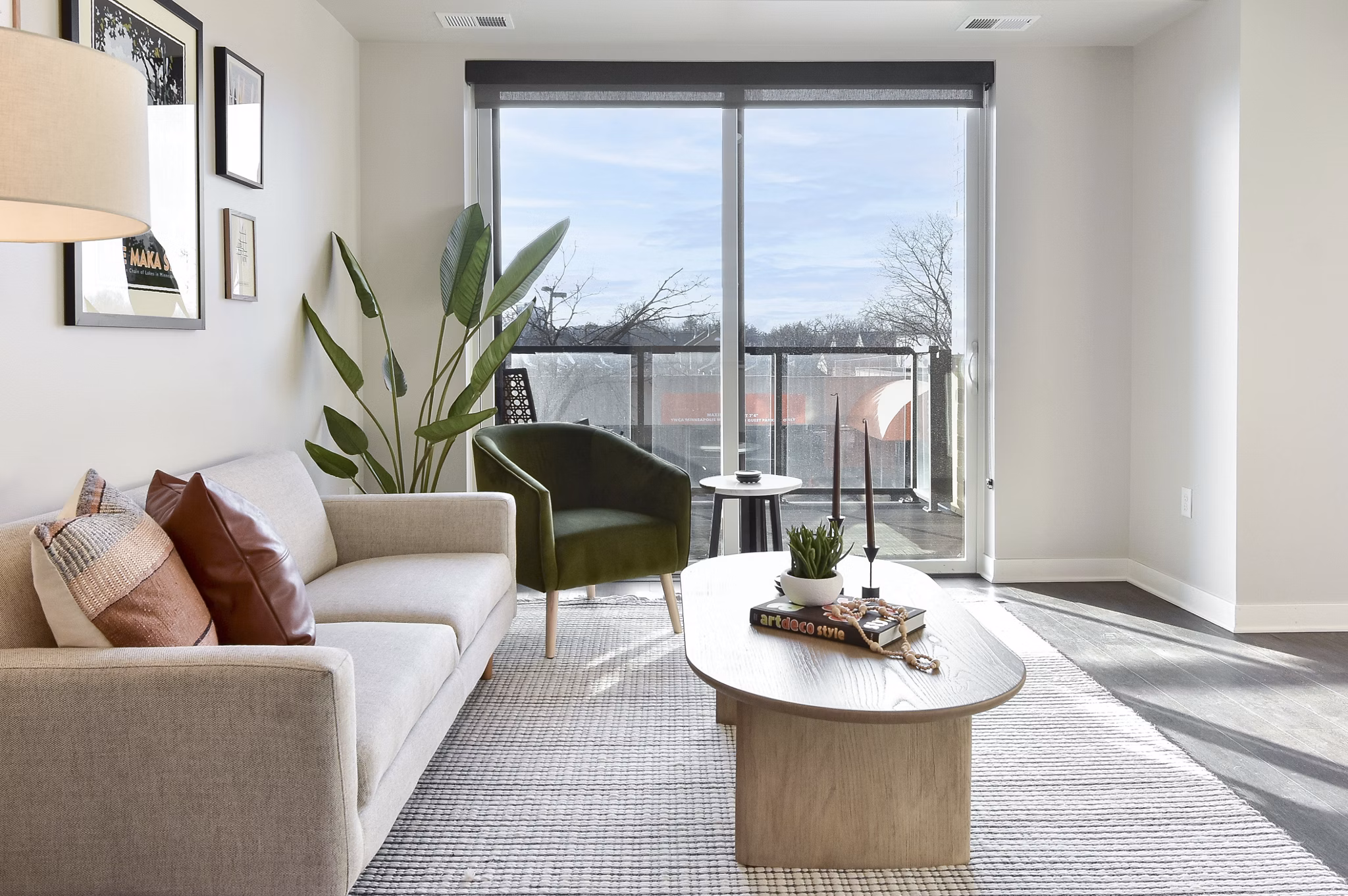 living room at The Bohen Apartments