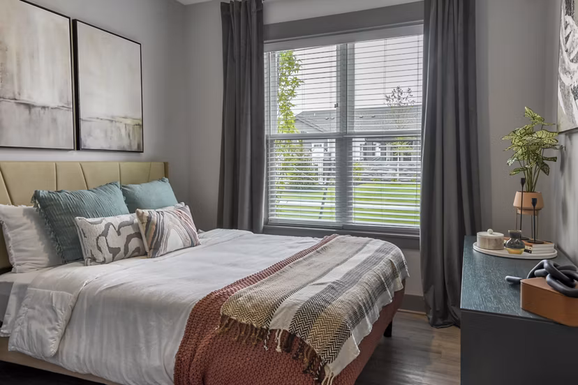 bedroom at The Commons at Rivertown Apartments