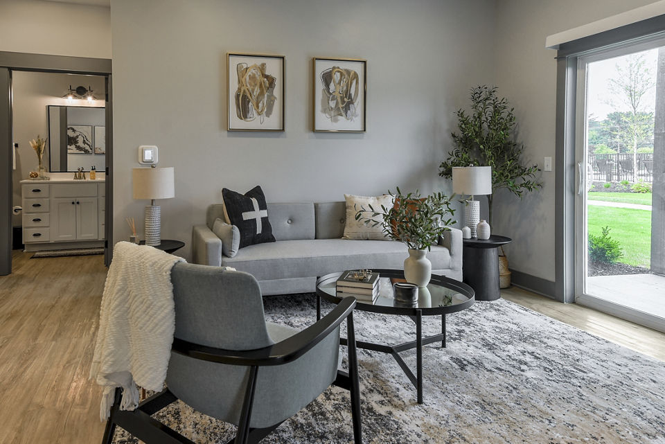 living room at The Commons at Rivertown