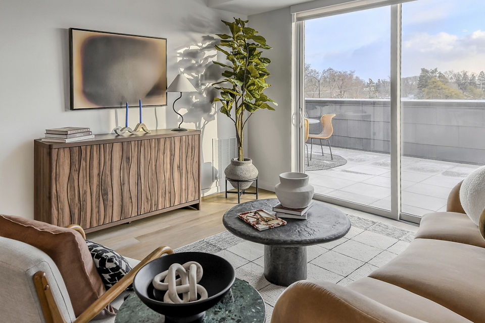 living room at The Hallon I Apartment