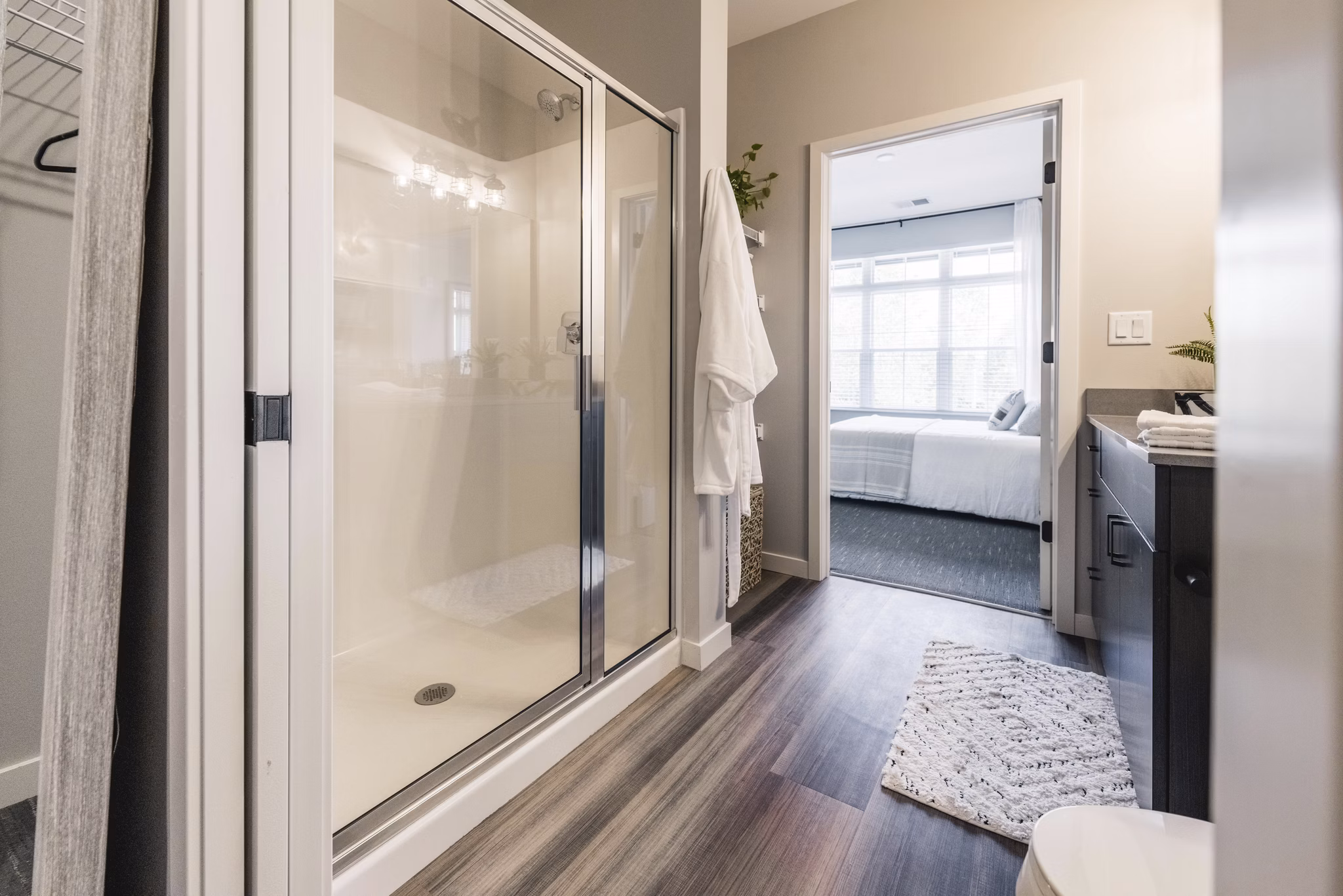 bathroom at Velo Village Apartments