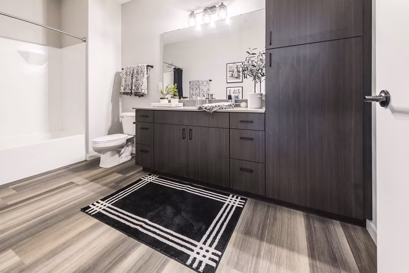 bathroom at Velo Village Apartments