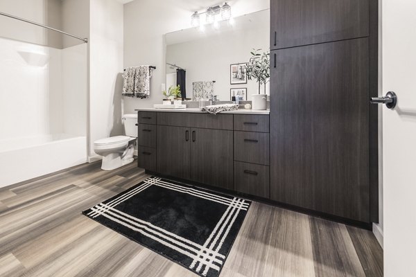 bathroom at Velo Village Apartments