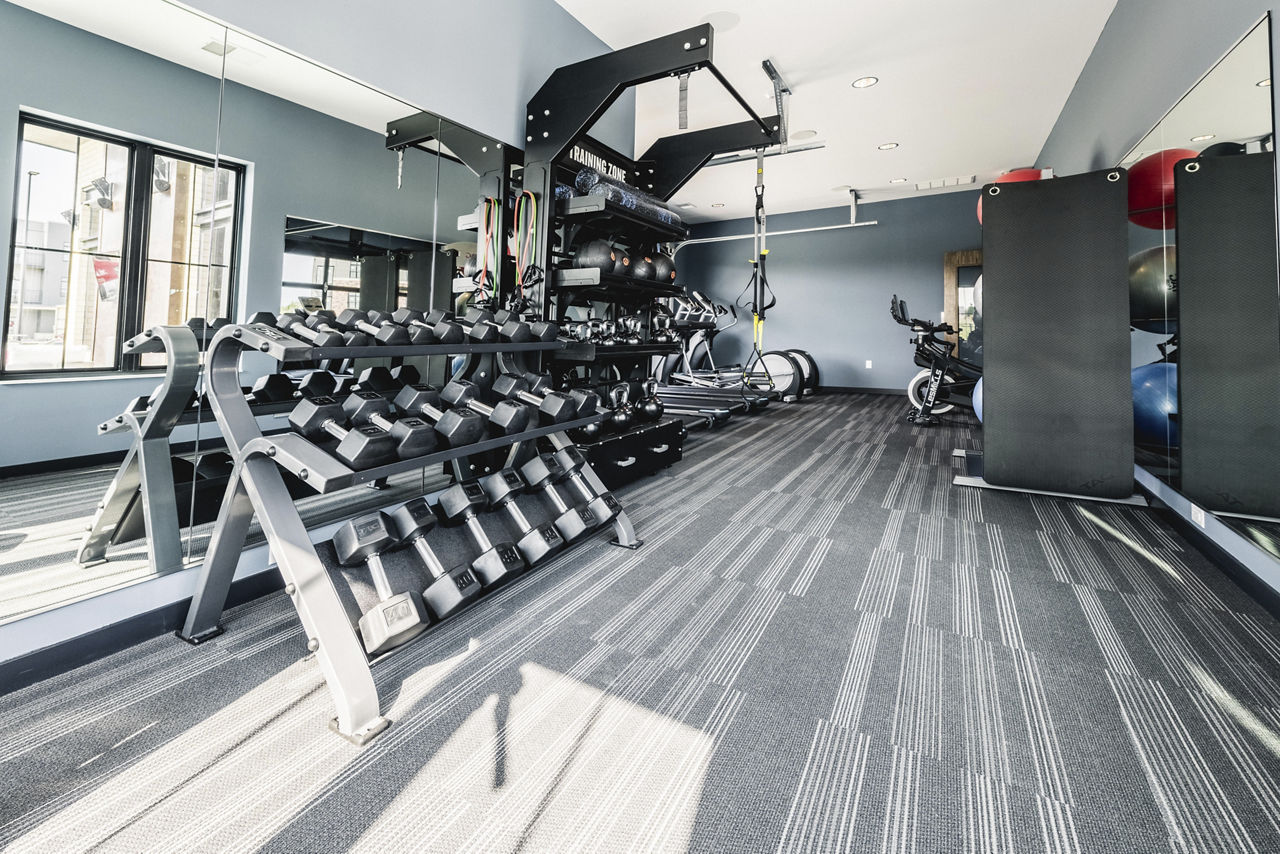 Gym at Velo Village Apartments (2 of 3)