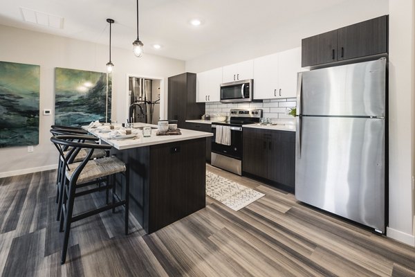 kitchen at Velo Village Apartments