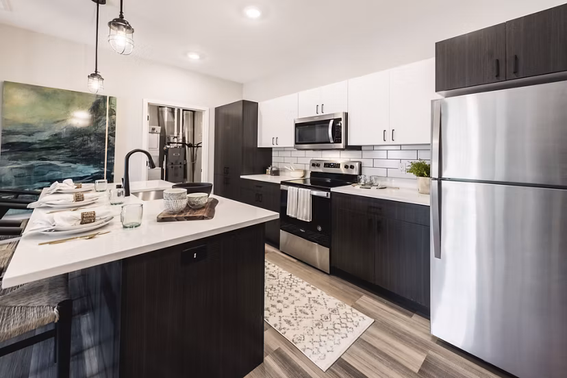kitchen at Velo Village Apartments