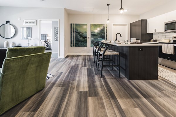 kitchen at Velo Village Apartments