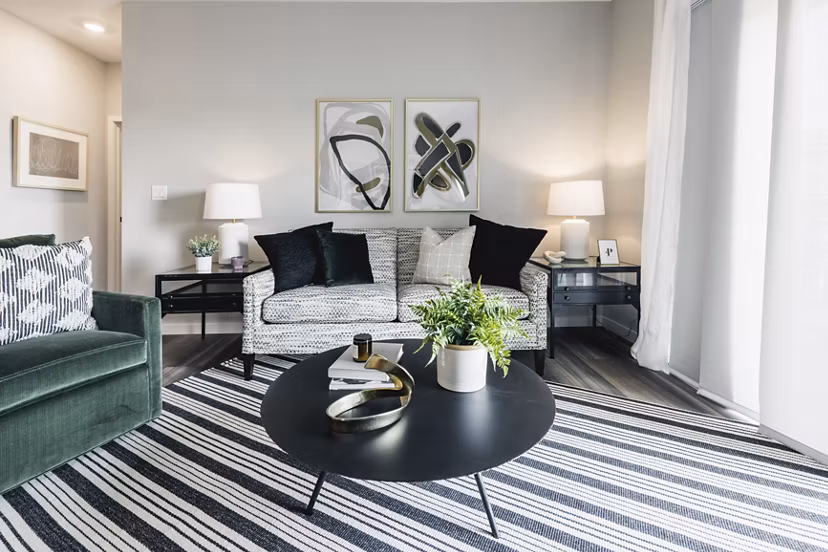 living room at Velo Village Apartments