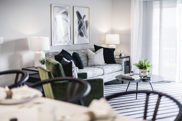 living room at Velo Village Apartments