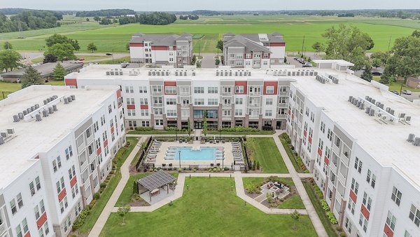 building/exterior/pool at The View on Collins Apartments