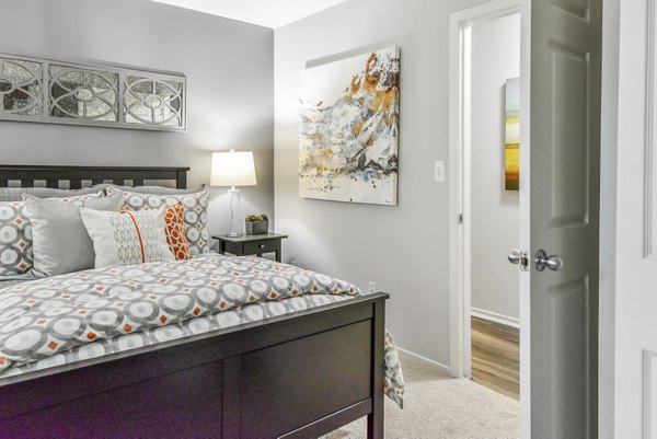 bedroom at The Villas at Main Street Apartments
