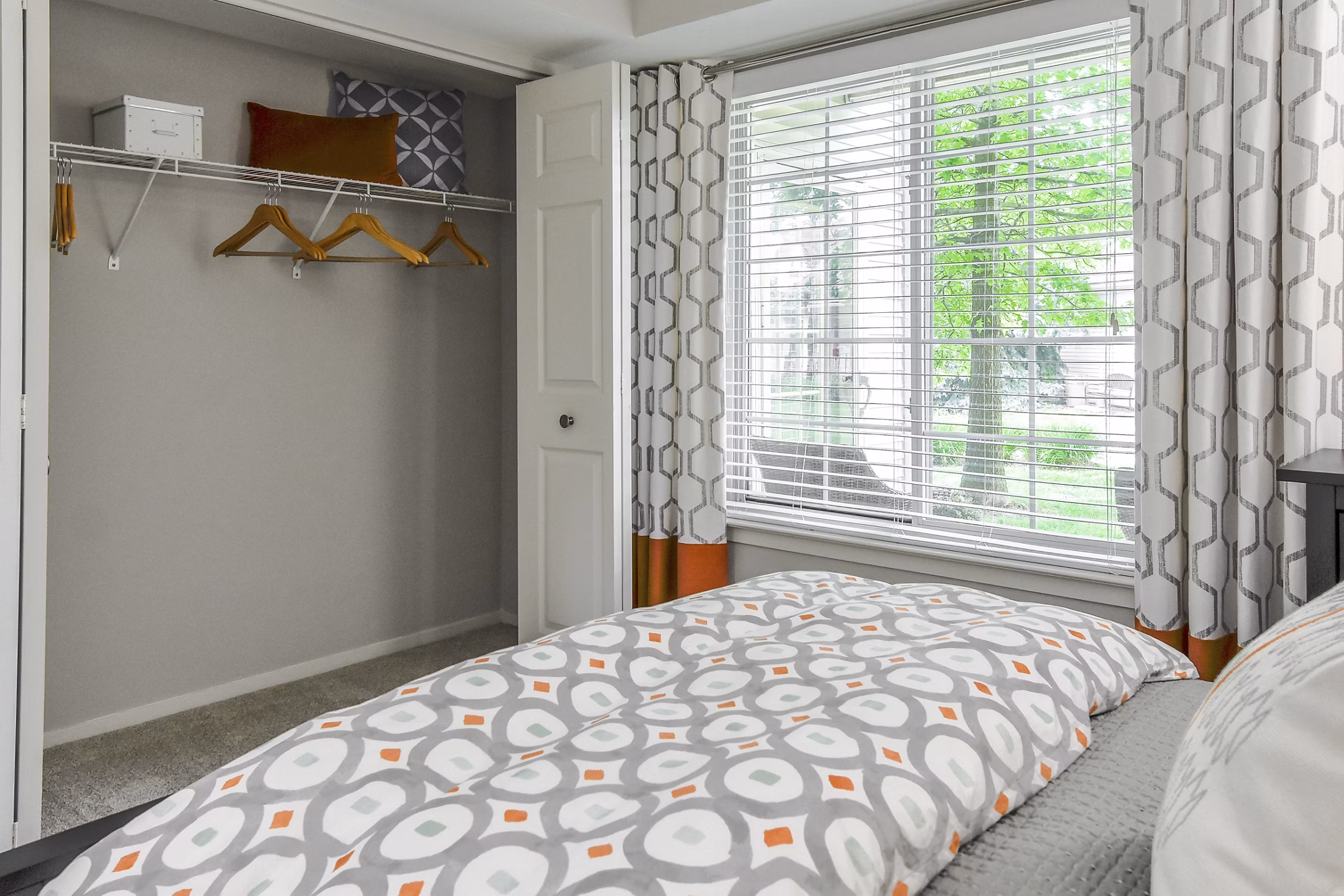 bedroom at The Villas at Main Street Apartments