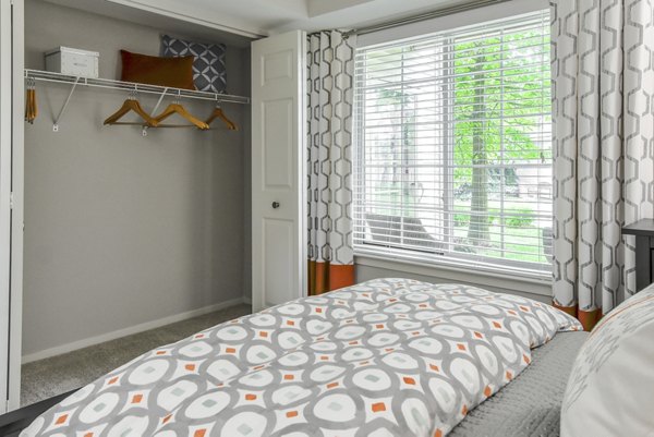 bedroom at The Villas at Main Street Apartments