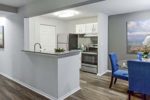 kitchen at The Villas at Main Street Apartment