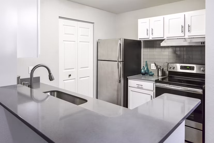 kitchen at The Villas at Main Street Apartment