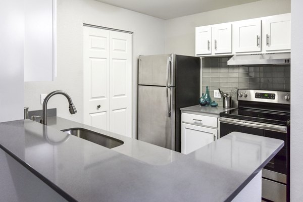 kitchen at The Villas at Main Street Apartment