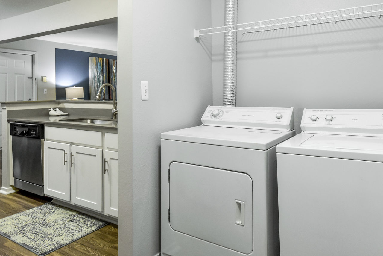 Laundry room at The Villas At Main Street