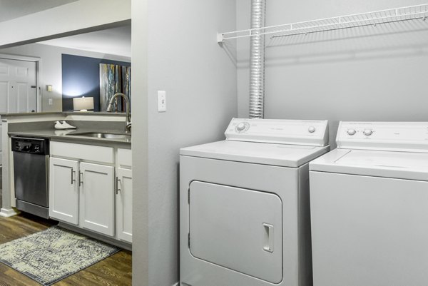 laundry room at The Villas at Main Street Apartments