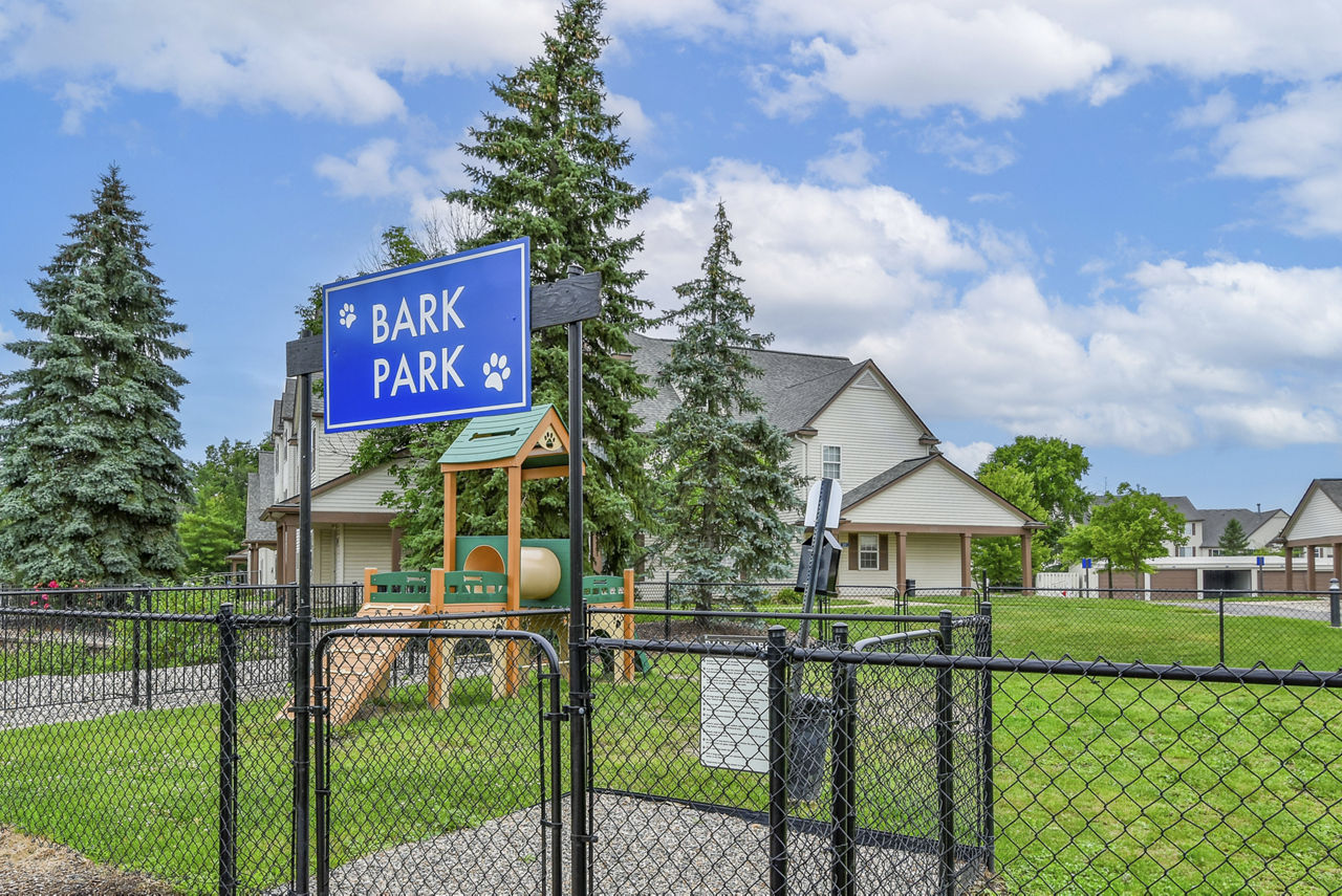 Dog park at The Villas At Main Street